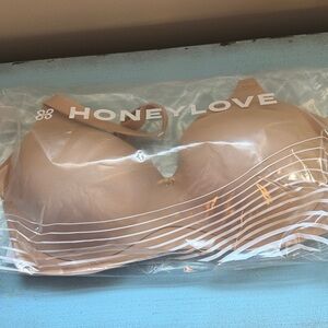 Honeylove Sand Tan Cloud embrace wireless bra, 38D, NWT